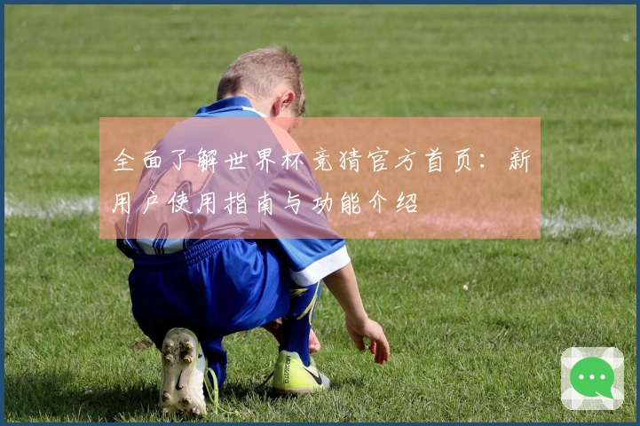 全面了解世界杯竞猜官方首页：新用户使用指南与功能介绍